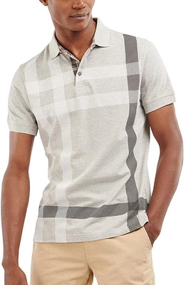 Barbour Blaine Tartan Polo Grey Marl at Nordstrom,