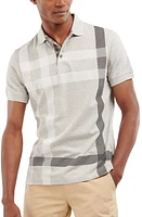 Barbour Blaine Tartan Polo Grey Marl at Nordstrom,