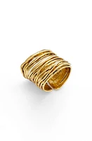 Karine Sultan Adjustable Band Ring in Gold at Nordstrom