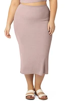 Kindred Bravely Ribbed Maternity Skirt Lilac Stone at Nordstrom,