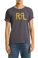 Double RL RRL Logo Graphic Tee Navy at Nordstrom,