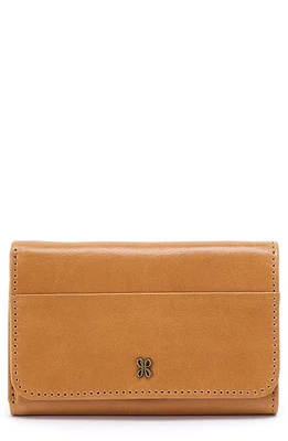 HOBO Jill Leather Trifold Wallet in Natural at Nordstrom