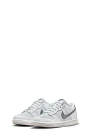 Nike Kids' Dunk Low Basketball Sneaker in White/Smoke Grey/Platinum at Nordstrom, Size 4 M