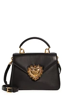 Dolce & Gabbana Devotion Leather Top Handle Bag in Black at Nordstrom