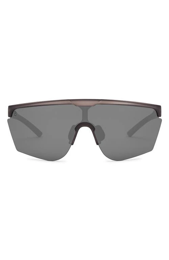 Electric Cove Polarized Shield Sunglasses in Matte Charcoal/Silver Polar at Nordstrom