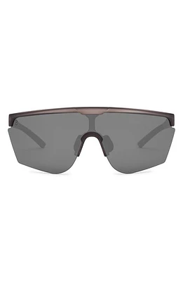 Electric Cove Polarized Shield Sunglasses in Matte Charcoal/Silver Polar at Nordstrom