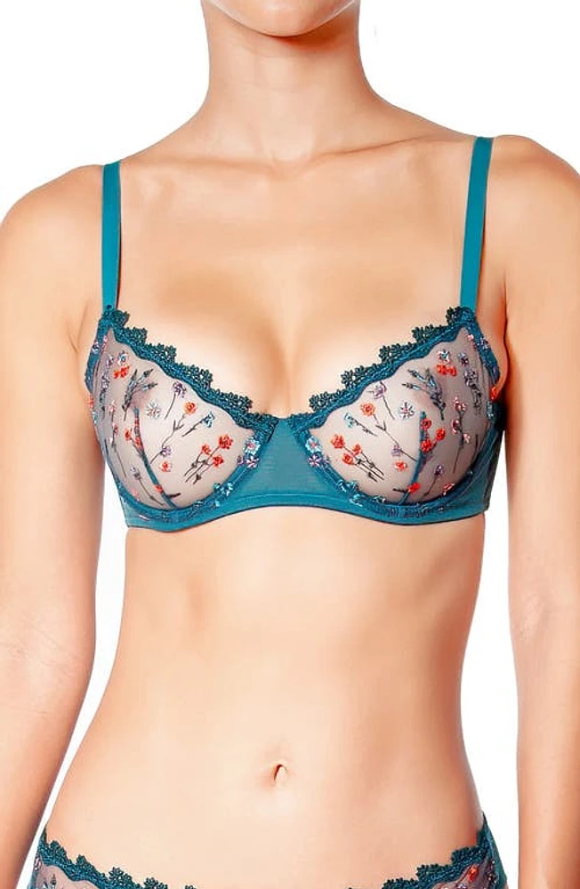 Huit Euphore Underwire Bra Forest Green at Nordstrom,