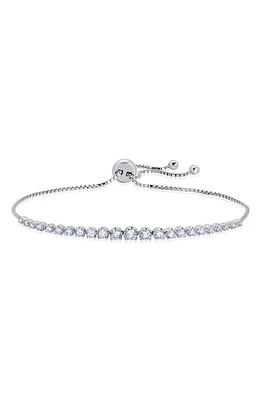 Crislu Graduated Tennis Bracelet in Platinum at Nordstrom