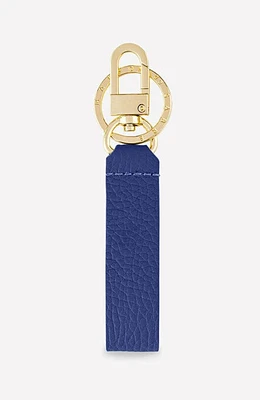 MAISON de SABRÉ Upcycled Leather Keychain in Lapis Blue at Nordstrom