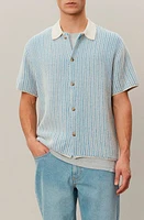 Les Deux Easton Short Sleeve Button-Up Sweater at Nordstrom,