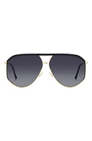 Isabel Marant 64mm Oversize Aviator Sunglasses in Gold Black/Grey Shaded at Nordstrom