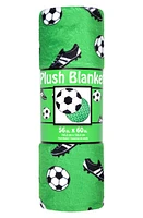 Iscream Goal Getter Plush Throw Blanket in Green at Nordstrom