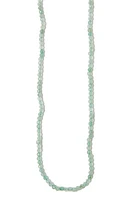 Argento Vivo Sterling Silver Green Aventurine Beaded Necklace in Turquoise at Nordstrom