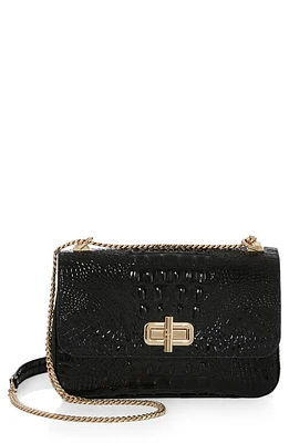 Brahmin Rosalie Leather Convertible Crossbody Bag in Black at Nordstrom