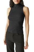 Michael Stars Lino Mock Neck Tank in Black at Nordstrom