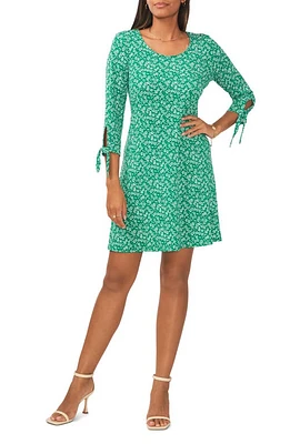 Chaus Floral Print Swing Dress Luxe Green at Nordstrom,