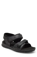 Rockport Darwyn Qtr Strap Sandal Black Lea Ii at Nordstrom,