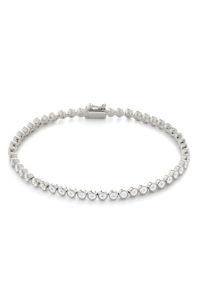 Monica Vinader Diamond Essential Tennis Bracelet Sterling Silver at Nordstrom,