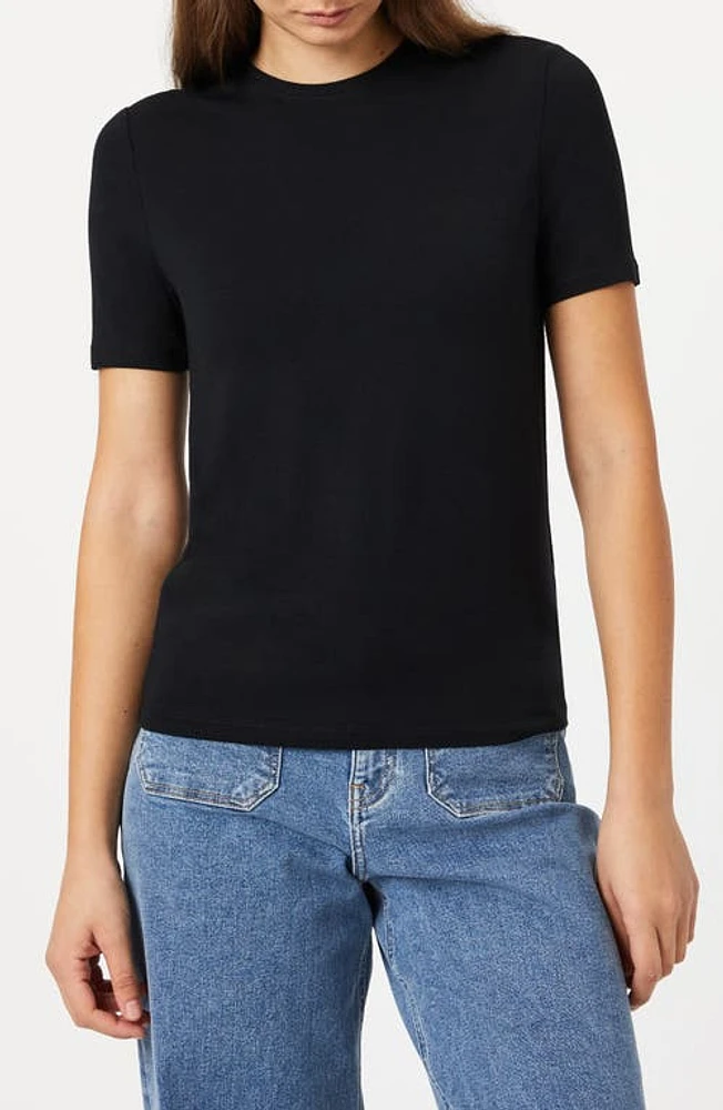 Mavi Jeans Slim Fit Crewneck T-Shirt Black at Nordstrom,