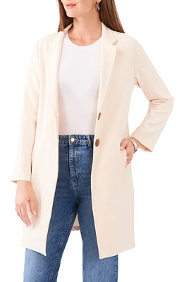 Vince Camuto Two-Button Longline Jacket in Soft Cream at Nordstrom, Size X-Large