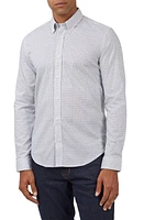 Ben Sherman Slim Fit Stipple Print Cotton Button-Down Shirt Snow White at Nordstrom,