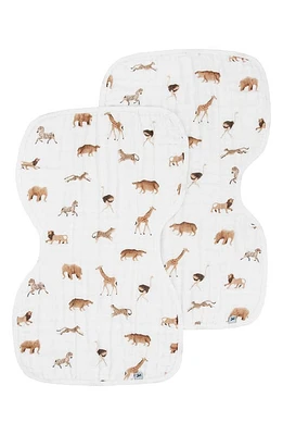 little unicorn Organic Cotton Muslin Burp Cloth in Animal Crackers at Nordstrom