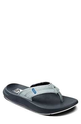 Reef SWELLsole Cruiser Flip Flop Grey/Light Grey/Blue at Nordstrom,