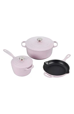 Le Creuset 5-Piece Signature Enameled Cast Iron Cookware Set in Shallot at Nordstrom