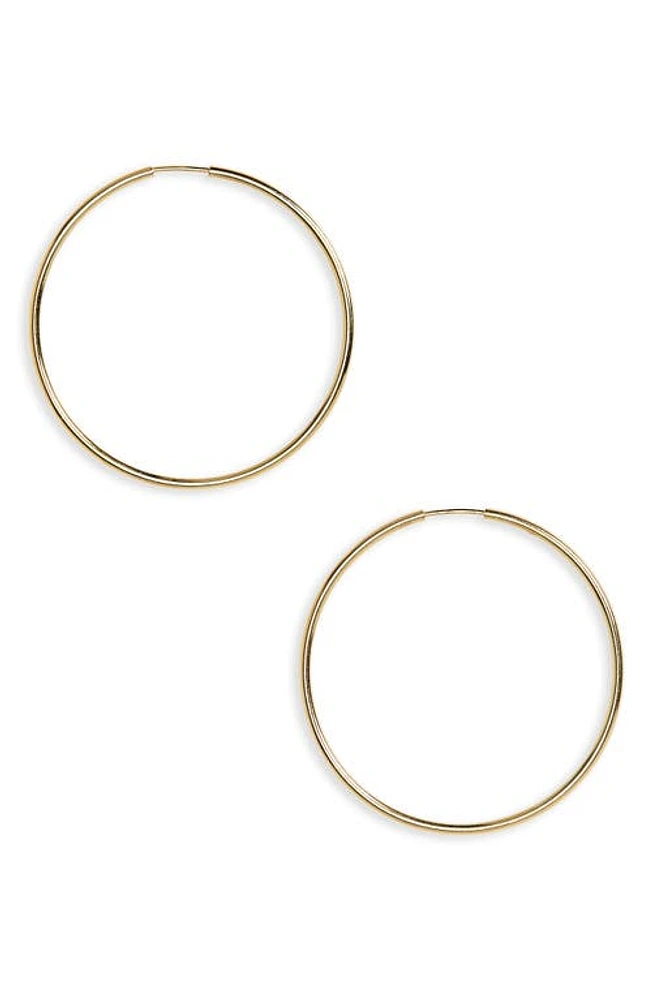 Argento Vivo Sterling Silver Argento Vivo Endless Hoops in Gold at Nordstrom