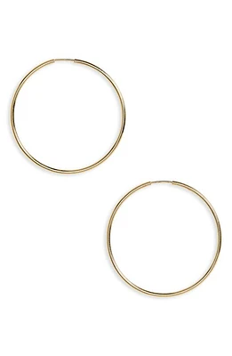 Argento Vivo Sterling Silver Argento Vivo Endless Hoops in Gold at Nordstrom