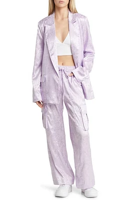 Dressed in Lala Floral Jacquard Blazer & Pants Set in Lavender at Nordstrom, Size Small