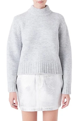 Grey Lab Mock Neck Pullover Sweater at Nordstrom,