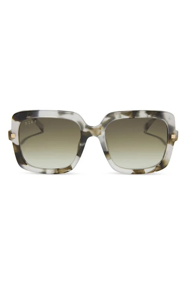 DIFF Sandra 54mm Gradient Square Sunglasses in Kombu/Olive Gradient at Nordstrom