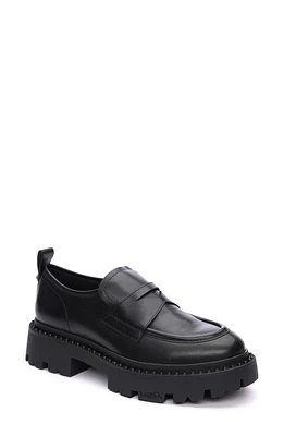 Ash Genial Stud Leather Platform Loafer in at Nordstrom