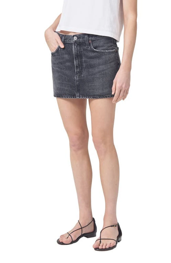 AGOLDE Alek Denim Miniskirt Ditch at Nordstrom,