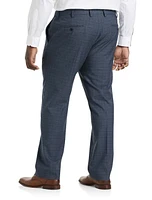 Oak Hill by DXL Windowpane Suit Pants Blue at Nordstrom, X