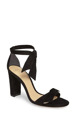 Alexandre Birman Clarita Knotted Sandal Black Suede at Nordstrom,