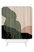 Deny Designs Boho Print Shower Curtain in Beige at Nordstrom