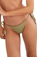 ViX Swimwear Tie Side Bikini Bottoms Olive at Nordstrom,