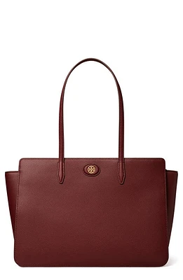 Tory Burch Robinson Leather Tote in Claret at Nordstrom