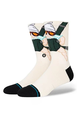 Stance Carlos Cotton Blend Crew Socks in Off White at Nordstrom, Size Large