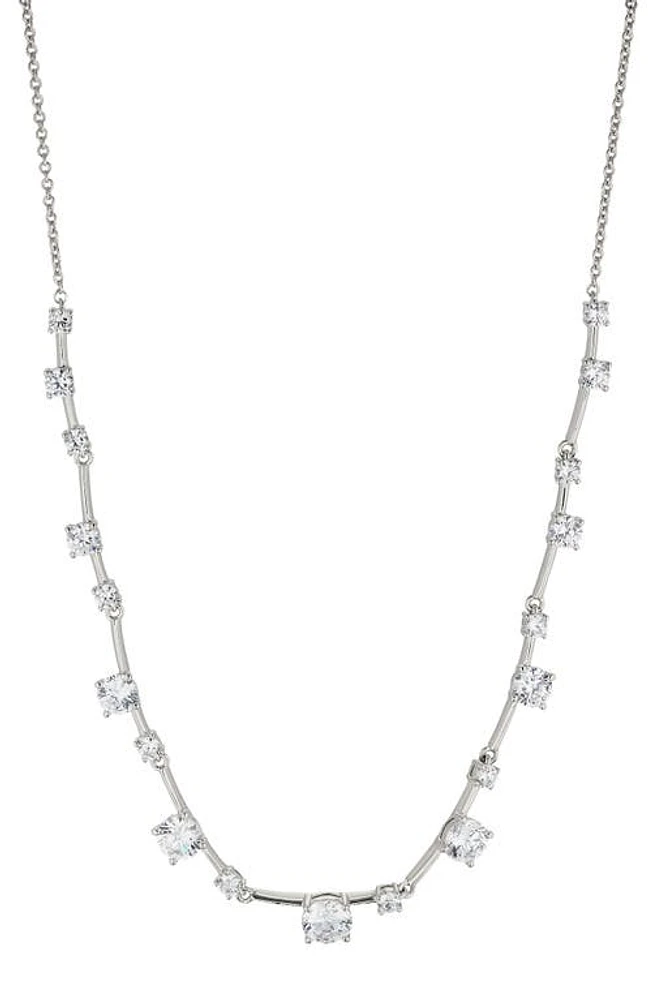 Nadri Evelyn Frontal Necklace in Rhodium at Nordstrom