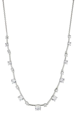 Nadri Evelyn Frontal Necklace in Rhodium at Nordstrom