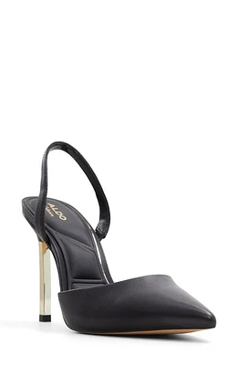 ALDO Shimmy Pointed Toe Slingback Pump Black at Nordstrom,