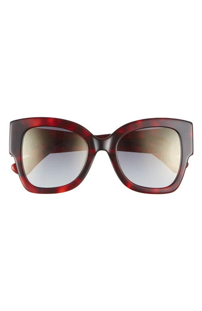 Kurt Geiger London 51mm Square Sunglasses in Havana/Gray Gradient at Nordstrom