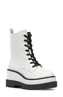 Jessica Simpson Imelda Platform Combat Boot in Bright White at Nordstrom, Size 9.5