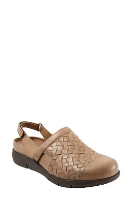 SoftWalk Salina II Woven Clog Cement at Nordstrom,