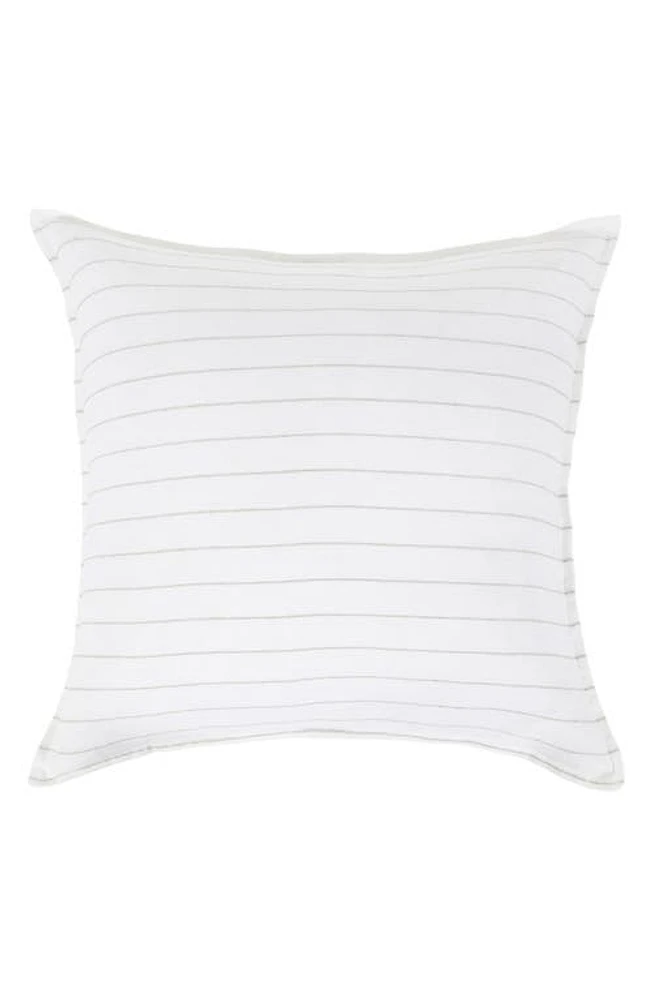 Pom Pom at Home Blake Linen Sham in White/natural at Nordstrom