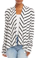 Karen Kane Stripe Asymmetric Hem Cardigan at