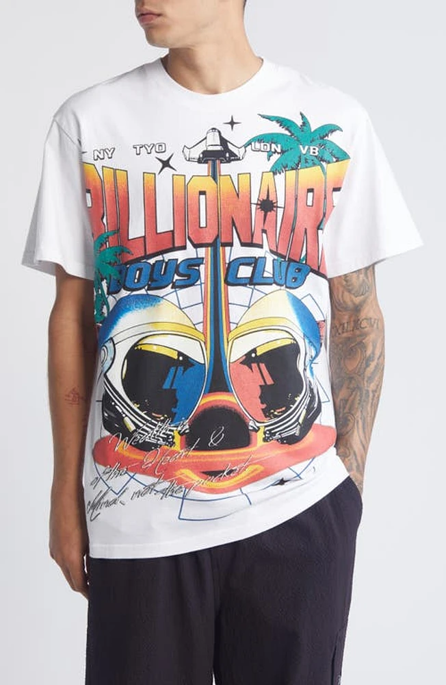 Billionaire Boys Club Tropics Graphic T-Shirt Bleach White at Nordstrom,